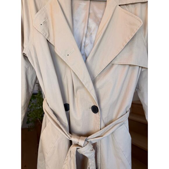 Quince Women's Comfort Stretch Trench Coat Light Khaki Size M - Picture 4 of 7